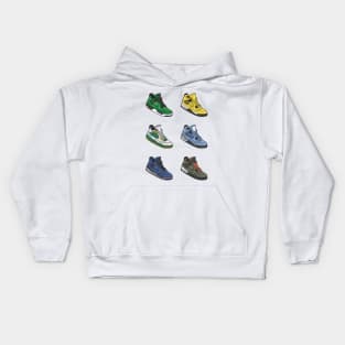 AJ 4 Retro Sneaker Collector Kids Hoodie